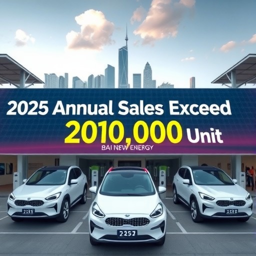 北汽新能源2025全年销量突破20万辆