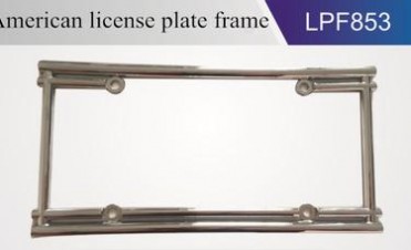 汽车美式牌照框 锌合金美式车牌架 简易型美式牌照框