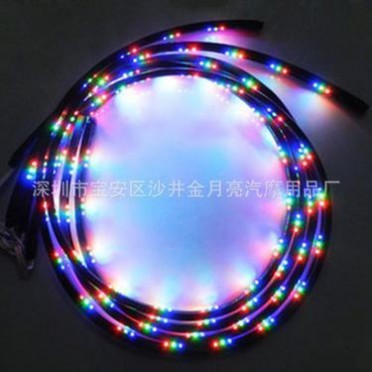 汽车LED七彩遥控爆闪灯汽车底盘灯 120x90cm装饰底盘灯90x60车灯