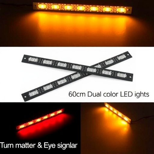 供应60CM335侧面发光带转向灯/LED泪眼灯/汽车装饰灯条双色灯带