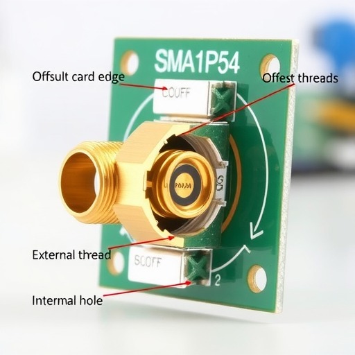 批发GPS天线座 GSM天线座 SMA母座偏脚四脚卡板式外螺内孔PCB板端