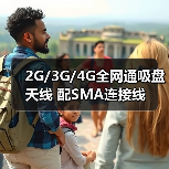 2G/3G/4G全网通吸盘天线 配SMA连接线