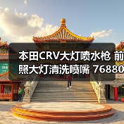本田CRV大灯喷水枪 前照大灯清洗喷嘴 76880SCAS11 76885SCAS11