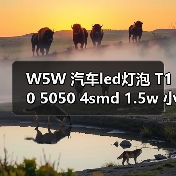W5W 汽车led灯泡 T10 5050 4smd 1.5w 小黑锋示宽灯 T10 4 1