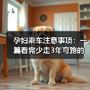 孕妇乘车注意事项：一篇看完少走3年弯路的实用指南