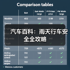汽车百科:雨天行车安全全攻略 汽车百科:雨天行车安全全攻略