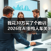我花30万买了个教训:2026年AI重构人车关系汽车从代步工具变身智能助手 我花30万买了个教训:2026年AI重构人车关系汽车从代步工具变身智能助手