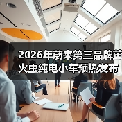 2026年蔚来第三品牌萤火虫纯电小车预热发布：一个让我失眠的发现