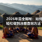 2026年最全揭秘:如何轻松做到违章查询方法的实操指南 2026年最全揭秘:如何轻松做到违章查询方法的实操指南
