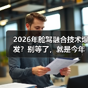 2026年舱驾融合技术爆发？别等了，就是今年