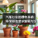 汽车行业的绿色革命：环保标准要求解码与实践探索