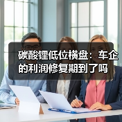 碳酸锂低位横盘：车企的利润修复期到了吗