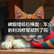 碳酸锂低位横盘：车企的利润修复期到了吗