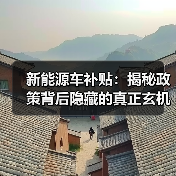 新能源车补贴：揭秘政策背后隐藏的真正玄机