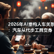 2026年AI重构人车关系:汽车从代步工具变身智能助手 2026年AI重构人车关系:汽车从代步工具变身智能助手