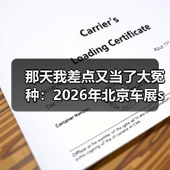 那天我差点又当了大冤种：2026年北京车展smart精灵6号18.99万元起开启预售