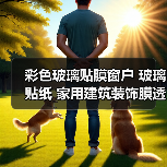 彩色玻璃贴膜窗户 玻璃贴纸 家用建筑装饰膜透光薄膜PET双向透明