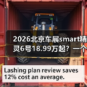 2026北京车展smart精灵6号18.99万起?一个值得推敲的预售信号 2026北京车展smart精灵6号18.99万起?一个值得推敲的预售信号
