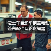 渣土车自卸车顶盖电动篷布配件两轮盘绳器