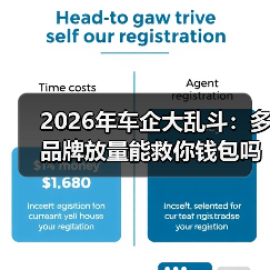 2026年车企大乱斗:多品牌放量能救你钱包吗? 2026年车企大乱斗:多品牌放量能救你钱包吗?