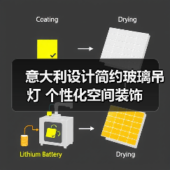 意大利设计简约玻璃吊灯 个性化空间装饰