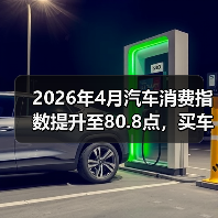 2026年4月汽车消费指数提升至80.8点，买车的人真变多了还是我眼花了？