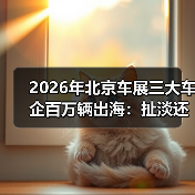 2026年北京车展三大车企百万辆出海:扯淡还是刚需? 2026年北京车展三大车企百万辆出海:扯淡还是刚需?