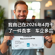 我自己在2026年4月干了一件蠢事:车企多品牌放量,吉利比亚迪长安为什么这么拼? 我自己在2026年4月干了一件蠢事:车企多品牌放量,吉利比亚迪长安为什么这么拼?