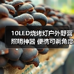 10LED烧烤灯户外野营照明神器 便携可调角度实用推荐