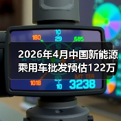 2026年4月中国新能源乘用车批发预估122万辆：别被数字骗了