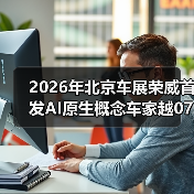 2026年北京车展荣威首发AI原生概念车家越07：这次不是PPT？