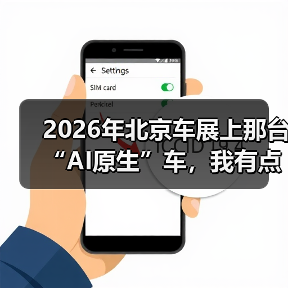 2026年北京车展上那台“AI原生”车，我有点没看懂