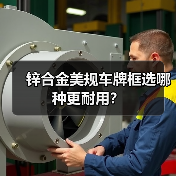 锌合金美规车牌框选哪种更耐用？