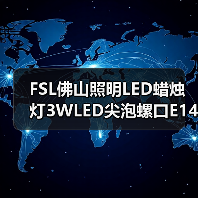 FSL佛山照明LED蜡烛灯3WLED尖泡螺口E14LED灯泡****批发