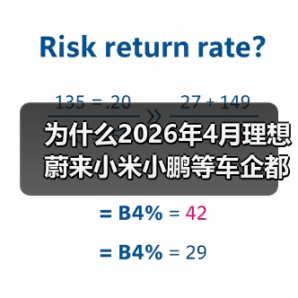 为什么2026年4月理想蔚来小米小鹏等车企都能站稳3万辆? 为什么2026年4月理想蔚来小米小鹏等车企都能站稳3万辆?