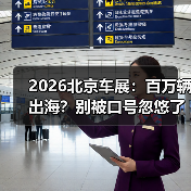 2026北京车展：百万辆出海？别被口号忽悠了