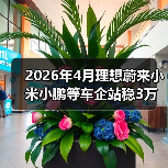 2026年4月理想蔚来小米小鹏等车企站稳3万辆？这个反常信号没人说破