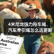 4米尼龙强力拖车绳，汽车牵引绳怎么选更耐用？