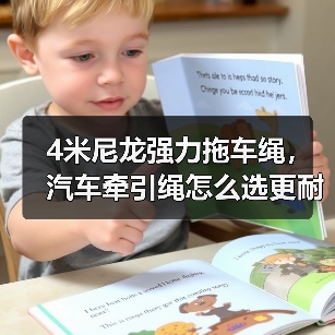 4米尼龙强力拖车绳，汽车牵引绳怎么选更耐用？
