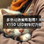多色可选省电耐用？BAY15D LED刹车灯升级优选