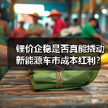 锂价企稳是否真能撬动新能源车市成本红利? 锂价企稳是否真能撬动新能源车市成本红利?