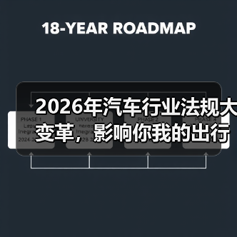 2026年汽车行业法规大变革，影响你我的出行方式？