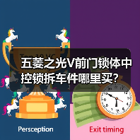 五菱之光V前门锁体中控锁拆车件哪里买？