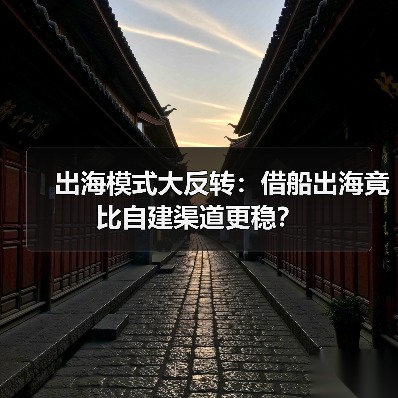 出海模式大反转：借船出海竟比自建渠道更稳？