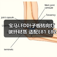 宝马LED叶子板转向灯 碳纤材质 适配E81 E82 E87等多款车型 宝马LED叶子板转向灯 碳纤材质 适配E81 E82 E87等多款车型