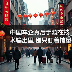 中国车企真后手藏在技术输出里 别只盯着销量 中国车企真后手藏在技术输出里 别只盯着销量