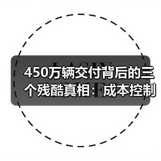 450万辆交付背后的三个残酷真相:成本控制、口碑裂变与供应链本土化 450万辆交付背后的三个残酷真相:成本控制、口碑裂变与供应链本土化