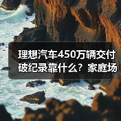 理想汽车450万辆交付破纪录靠什么?家庭场景真能打? 理想汽车450万辆交付破纪录靠什么?家庭场景真能打?