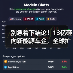 别急着下结论！13亿砸向新能源车企，全球扩张背后的三大风险
