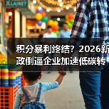 积分暴利终结?2026新政倒逼企业加速低碳转型 积分暴利终结?2026新政倒逼企业加速低碳转型